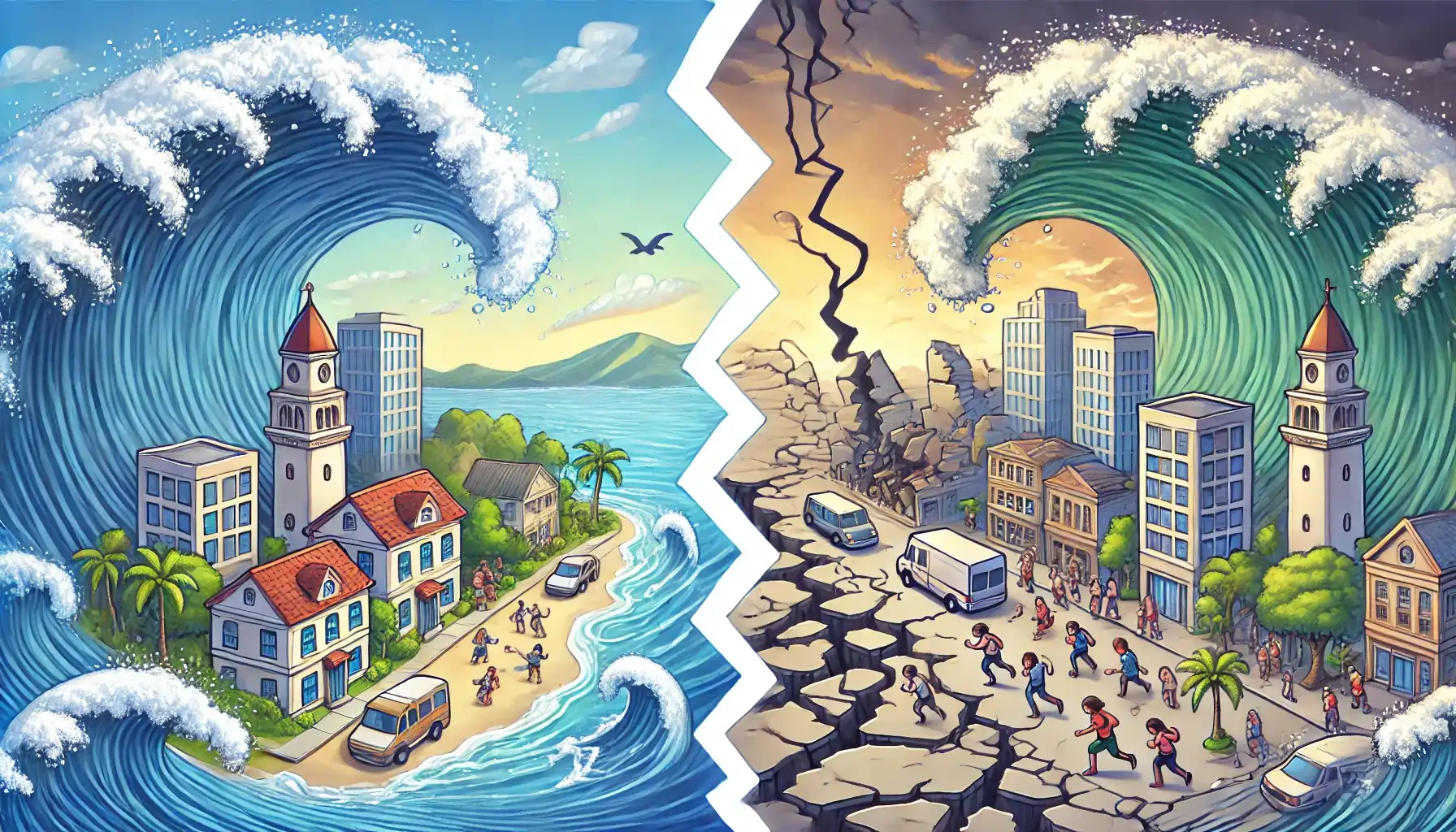 Tsunami vs Earthquake